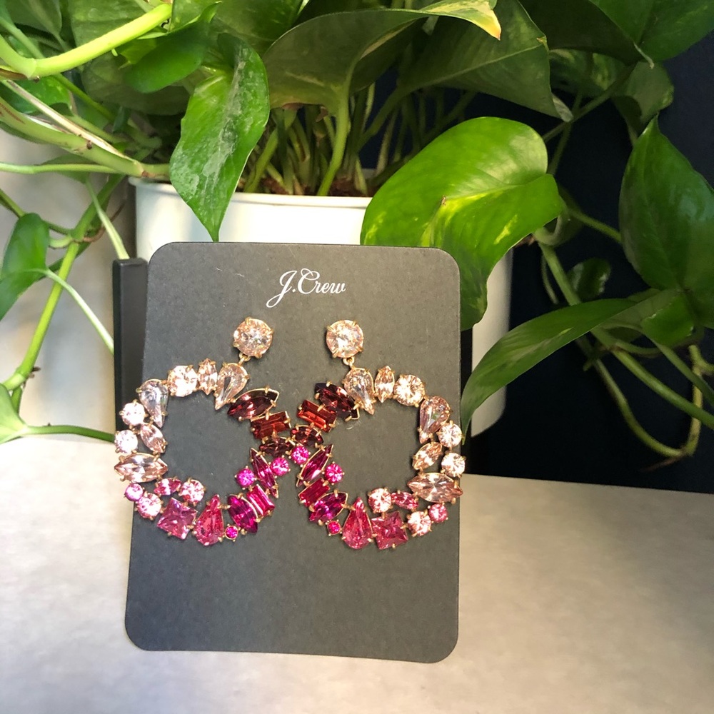 J. Crew Mixed Crystal Earrings